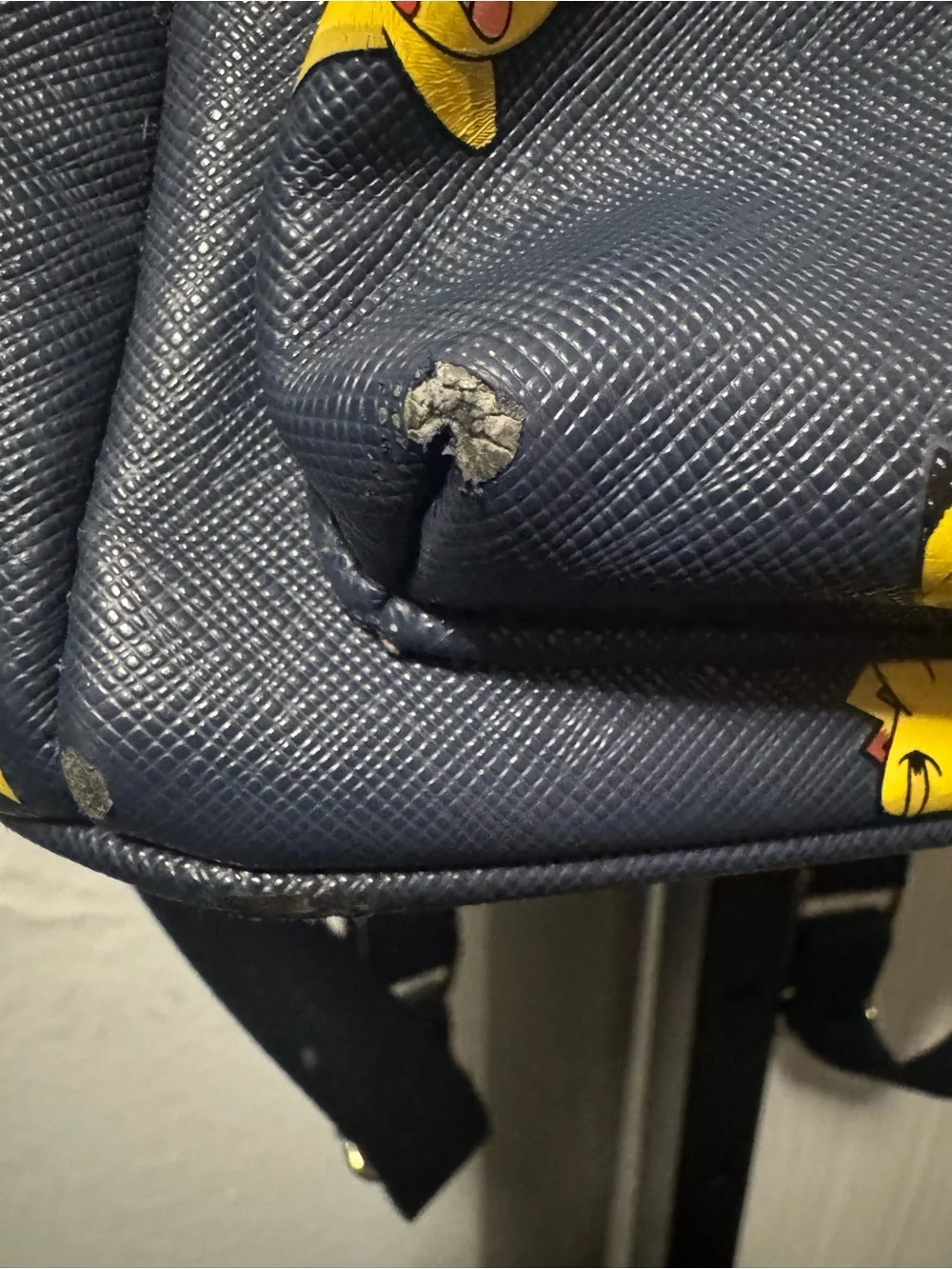Loungefly Navy Mini Backpack with Yellow Pikachu Print